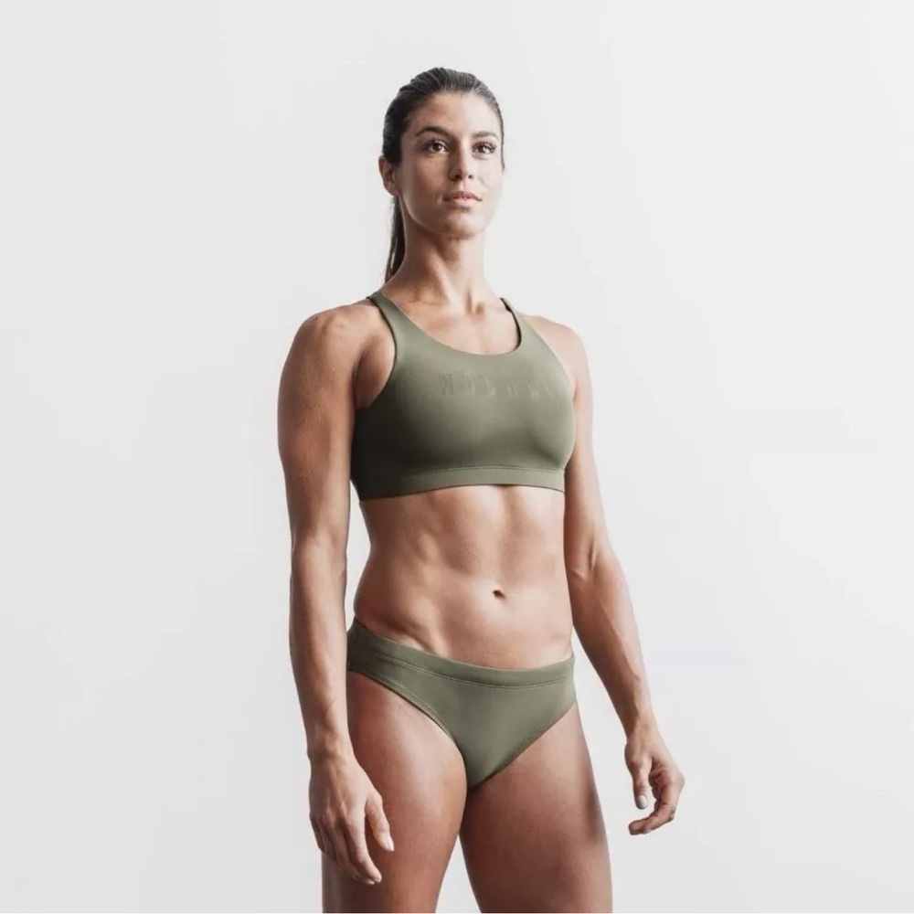 NWT NOBULL Women’s Swim Bikini Bottom - Small - Army Green